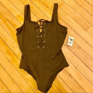 NWT Green bodysuit